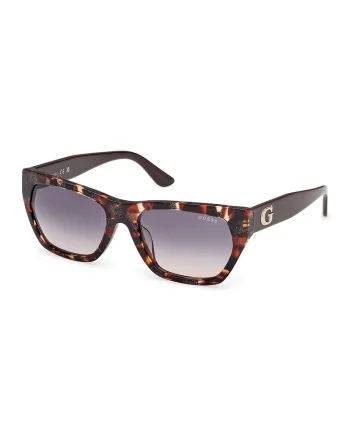 Ochelari de soare wrap cu model, Negru/Maro/Galben pal