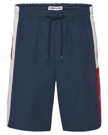 Bermude relaxed fit cu model colorblock, Bleumarin