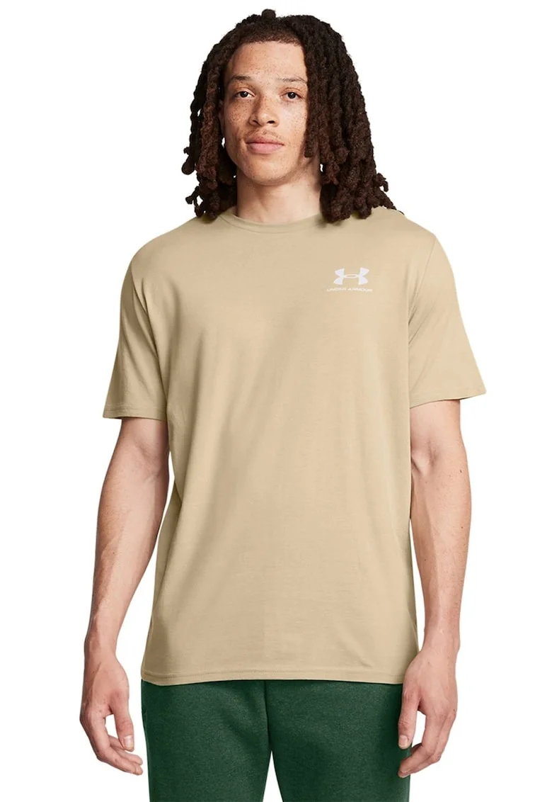 Tricou cu decolteu rotund, pentru fitness Sportstyle