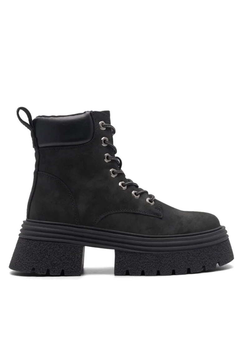 Botine dama,  590558804866437, Piele ecologica, Negru