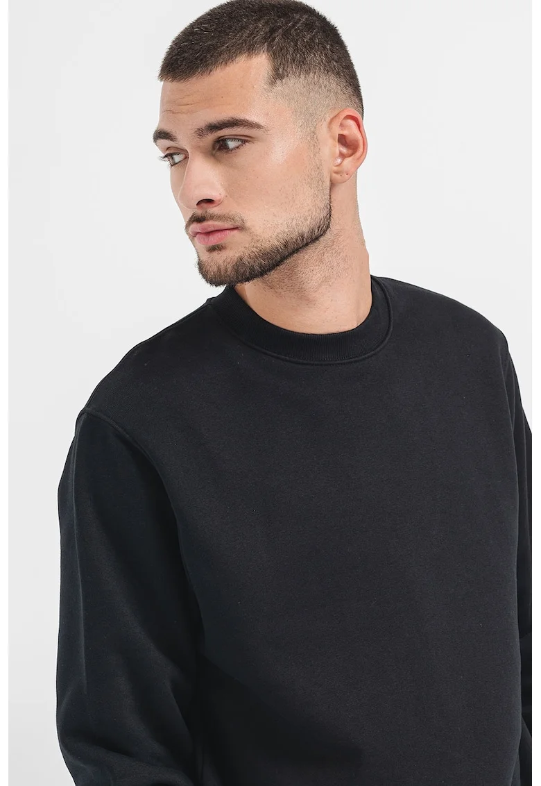 Bluza de trening cu decolteu la baza gatului Urban, Negru