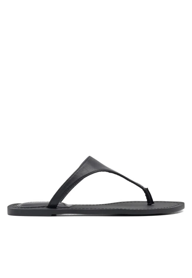 Sandale dama,  590486277395735, Piele ecologica, Negru