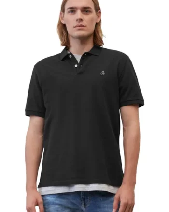 Tricou barbati,  4645, Negru, Bumbac