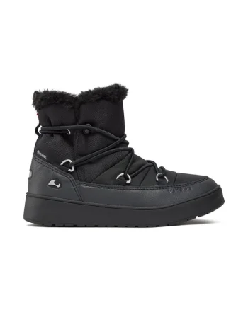 Cizme dama,  65804, Piele ecologica, Negru