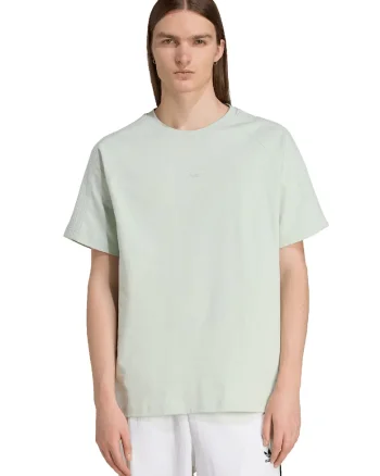 Tricou lejer din bumbac cu maneci raglan Essentials, Verde pal