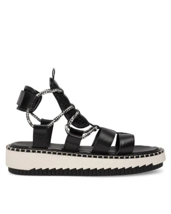 Sandale dama,  590558840239838, Piele naturala, Negru