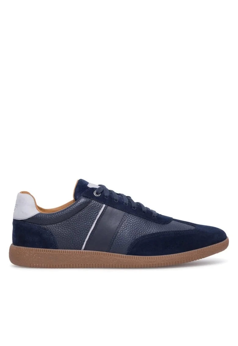 Tenisi barbati,  590558836823640, Piele naturala, Bleumarin, Bleumarin