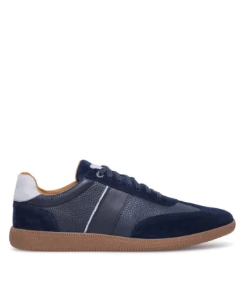 Tenisi barbati,  590558836823640, Piele naturala, Bleumarin, Bleumarin