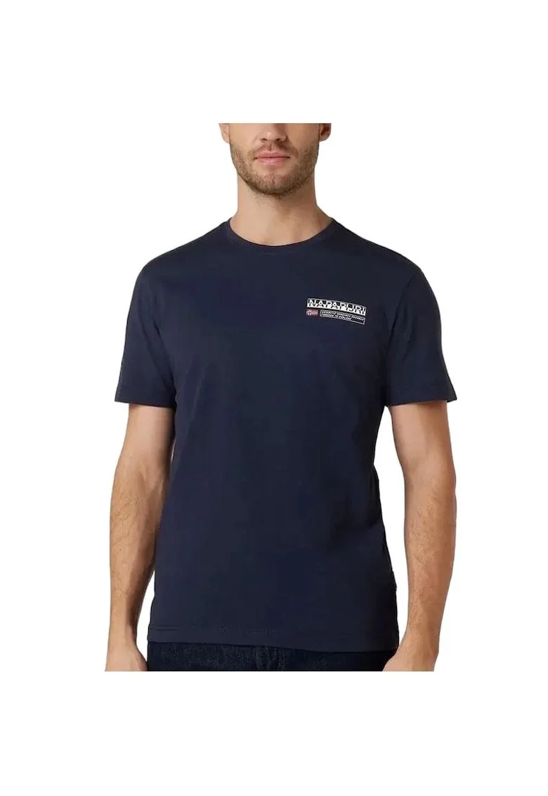 Tricou barbati  S-KASBA NP0A4HQQ-176 Albastru inchis Bumbac, Albastru/Bleumarin