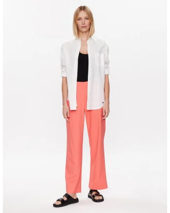 Pantaloni dama,  302955329, Poliester, Roz, Roz