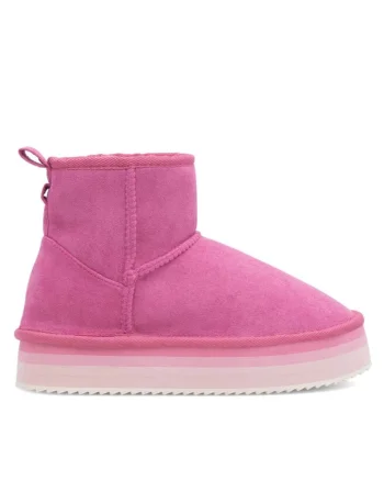 Botine dama,  590558821630839, Piele ecologica, Roz
