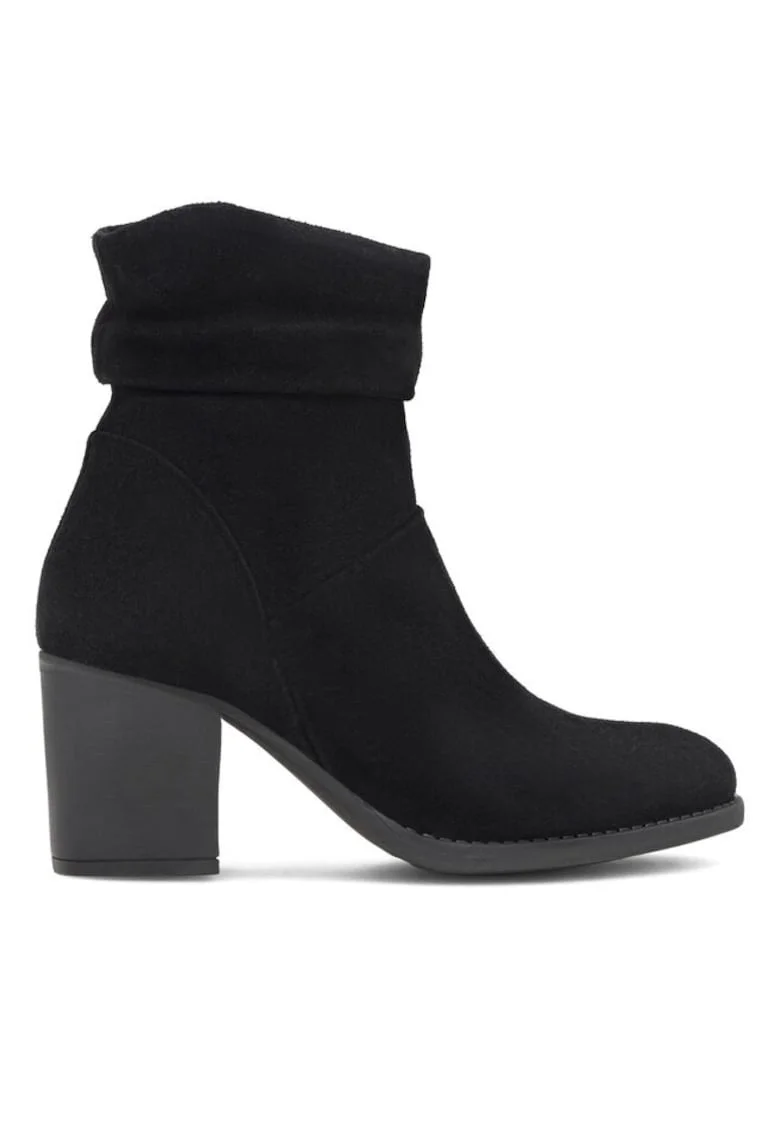Botine dama,  590558808621541, Piele naturala, Negru