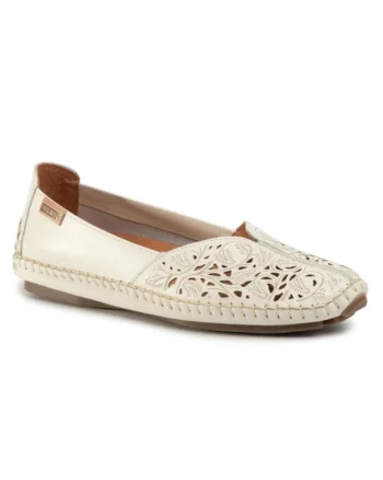 Pantofi dama,  206456021, Bej, Piele naturala, Bej