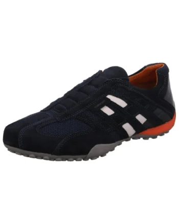 Pantofi sport barbati  Snake, Piele, Albastru inchis, Albastru inchis