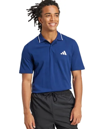 Tricou polo de bumbac, Albastru inchis