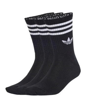 Set de sosete lungi unisex cu detaliu logo - 3 perechi, Negru