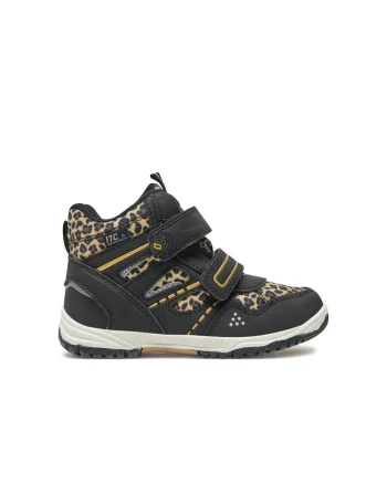 Pantofi copii,  24560, Piele ecologica, Negru