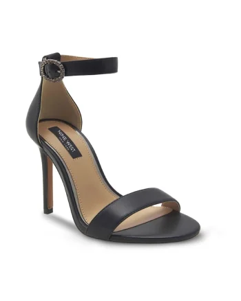 Sandale dama,  517344, Piele ecologica, Negru