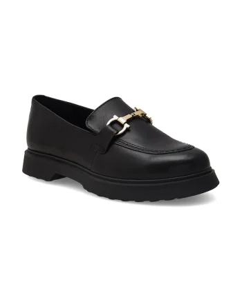Mocasini dama,  372264, Piele naturala, Negru