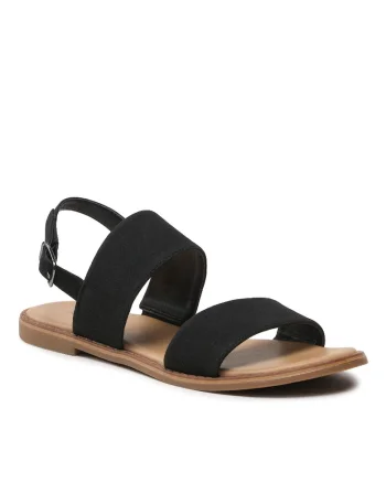 Sandale dama,  5904862803494, Piele ecologica, Negru