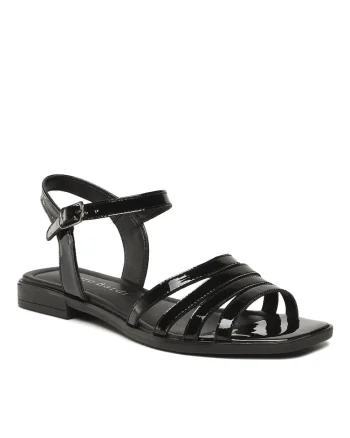Sandale dama,  5904862804477, Piele naturala, Negru