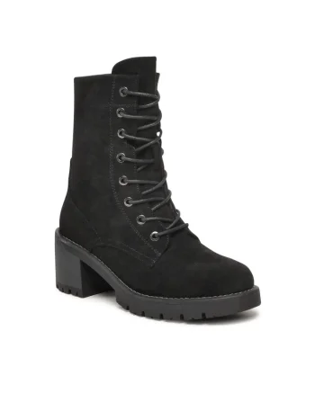 Botine dama,  5904862218854, Textil, Negru, Negru