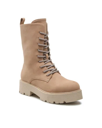 Botine dama,  5904862247830, Textil, Bej, Bej