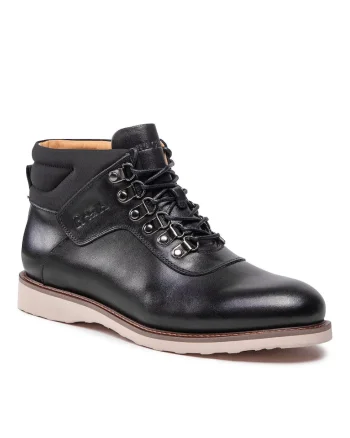 Pantofi barbati,  301550808, Piele naturala, Negru, Negru