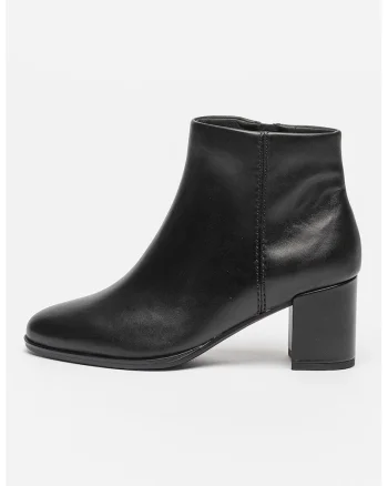 Botine cu toc masiv Freva, Negru