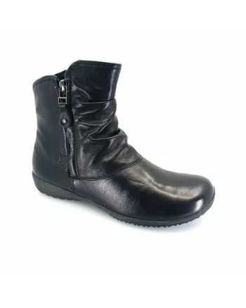 Botine dama Naly 24,  Piele naturala, Negru