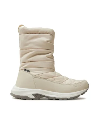 Cizme dama,  28527, Piele ecologica, Ecru