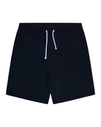 ELLESS, Pantaloni scurti uni din amestec de bumbac, Negru