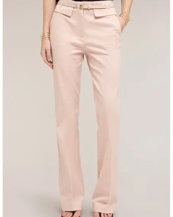 Pantaloni drepti cu pense, Piersica
