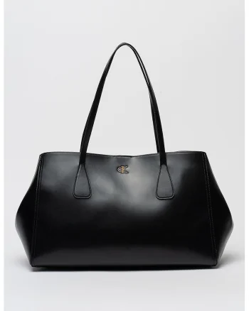 Geanta tote de piele ecologica, Negru