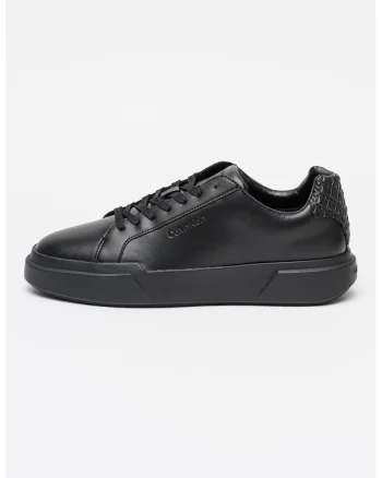 Pantofi sport low-cut cu logo discret, Negru