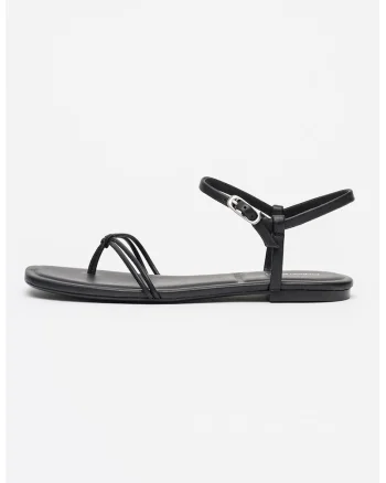 Sandale uni cu catarame, Negru