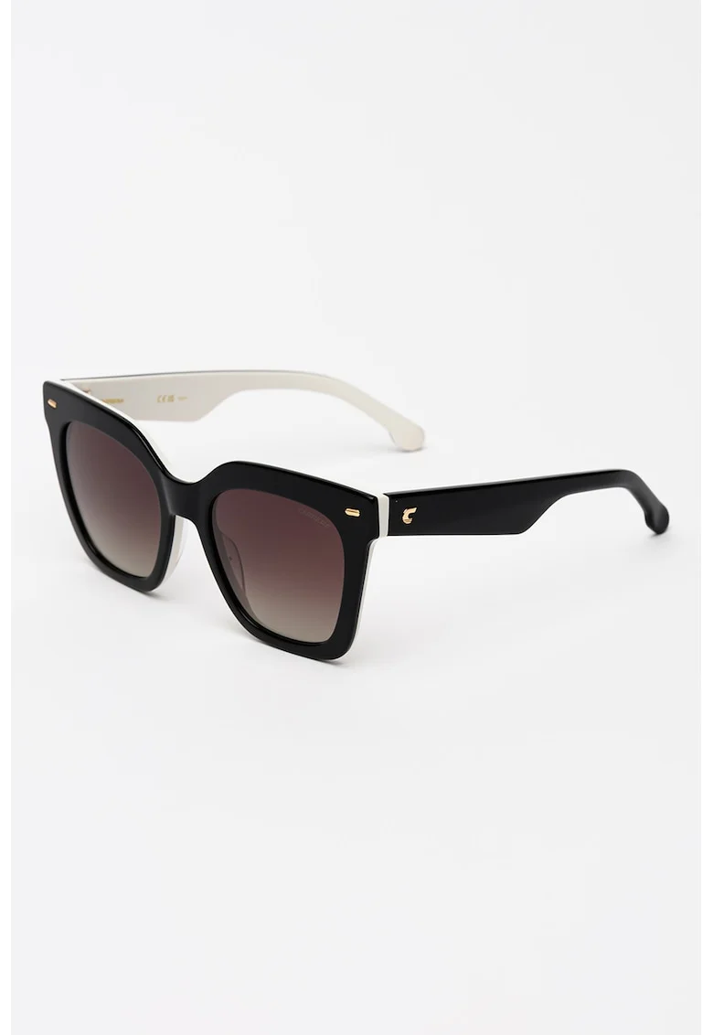 Ochelari de soare butterfly cu lentile in degrade, Alb/Negru