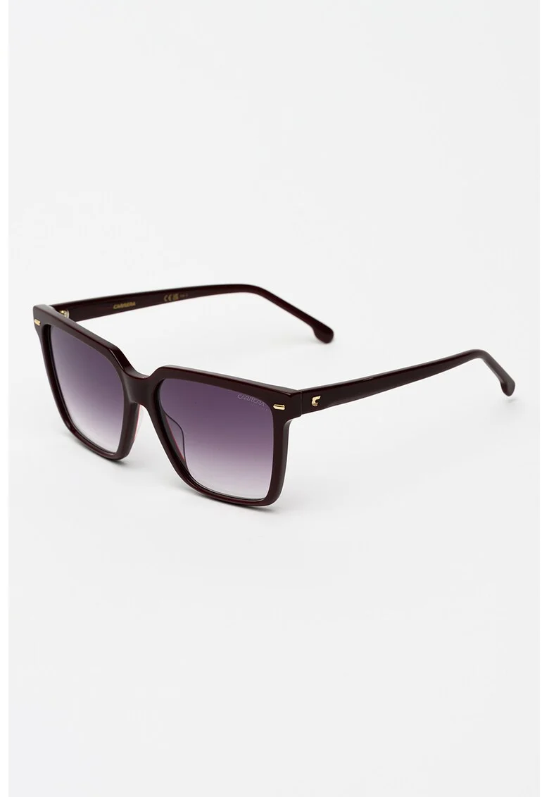 Ochelari de soare dreptunghiulari cu lentile in degrade, Violet pruna