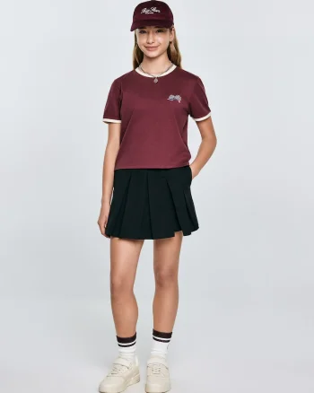 Tricou cu finisaj contrastant Kola 604
