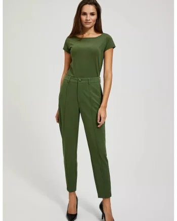 Pantaloni eleganti khaki, Verde