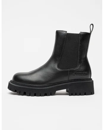 Ghete Chelsea din piele Liorn, Negru