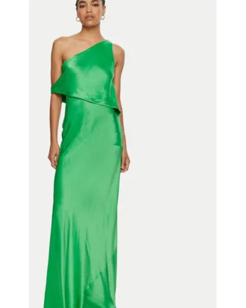 Rochie dama,  304549137, Acetat/Poliester, Verde, Verde