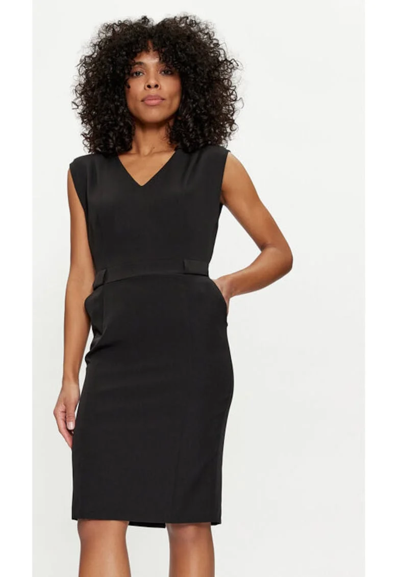 Rochie dama,  303689940, Poliester, Negru, Negru
