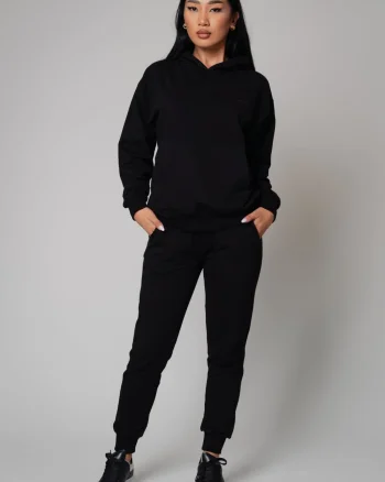 Set Hypera hanorac si pantalon Black
