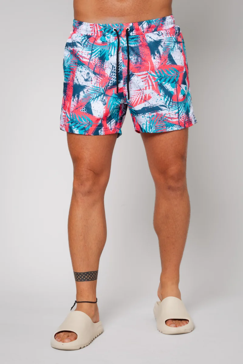 Pantaloni scurt de baie Leves Fuchsia Blue