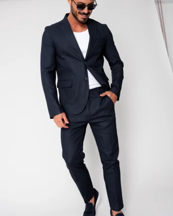 Costum Ralph din IN sacou si pantalon lung Navy New
