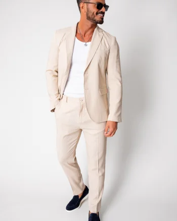 Costum Ralph din IN sacou si pantalon lung Beige New