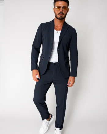 Costum sacou si pantalon lung Navy
