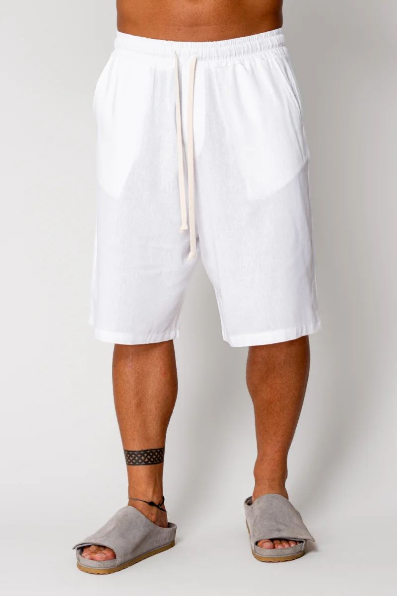 Pantaloni scurt din IN cu snur Off White