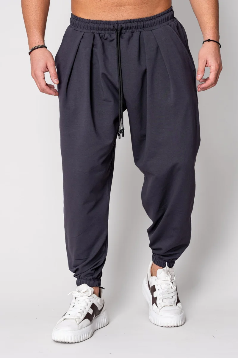 Pantaloni lung Baggy Grey Anthracite